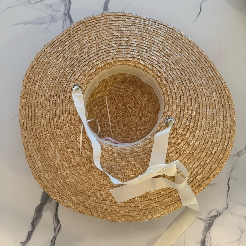 Poppy & Peonies Straw Sun Hat - Picture 7 of 8
